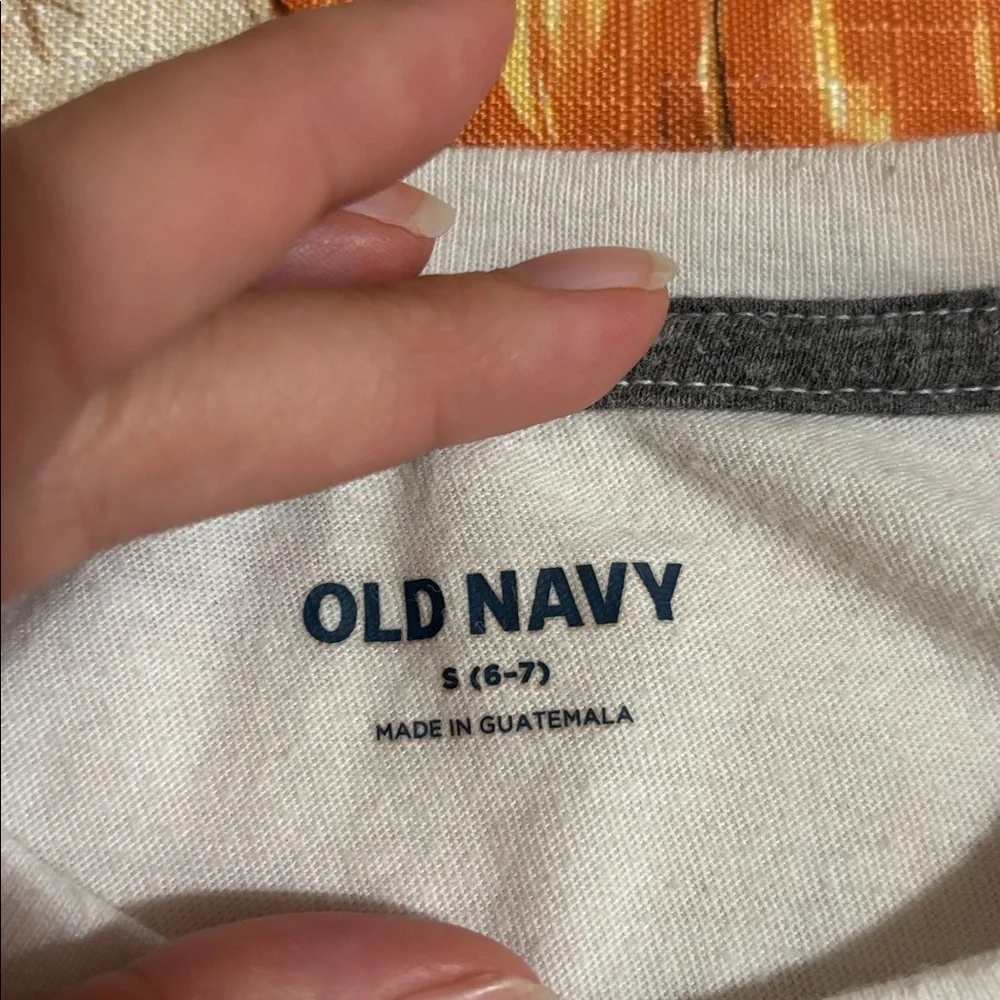 Old Navy White T-Shirt with Dinosaur Graphic